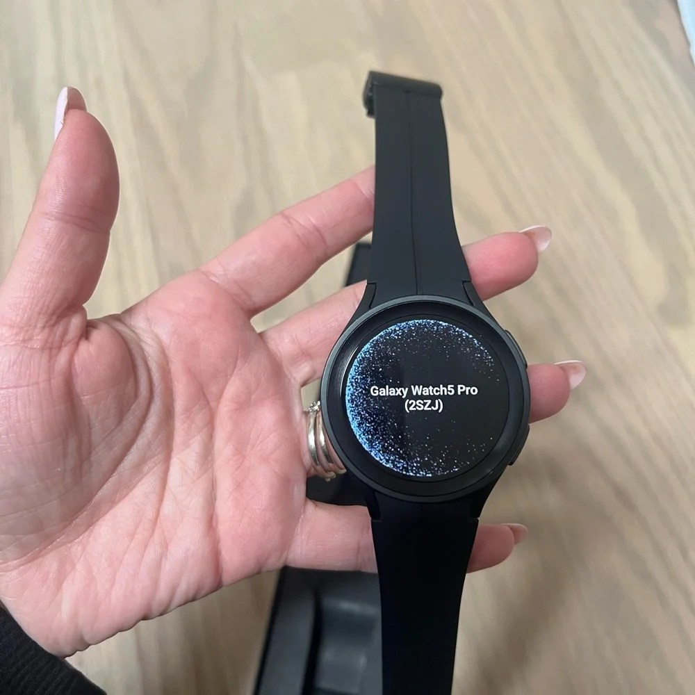 NEW Samsung Black Galaxy Watch 5 PRO Titanium Case